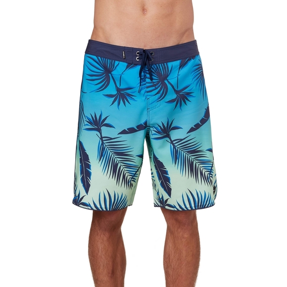 NWT O'Neill Men's Hyperfreak 8 Inch Tropical Palm Print Boardshorts Size W 27 - Picture 1 of 6